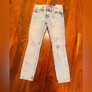 DL1961 Light Wash Distressed Kids Jeans
